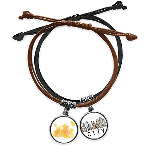 Fleur de lotus bracelet corde de main en cuir tressé pour femme et homme Sidi