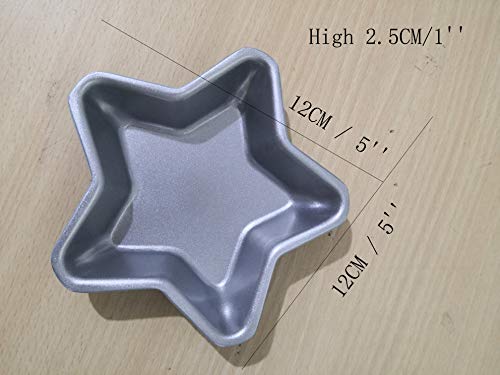 Image of MINISO Mini Baking Mould for Cake Pie Cookie Cutters,Starfish Baking Mold(Pack of 2, 5.0 * 1.0 * 4.8 inches)