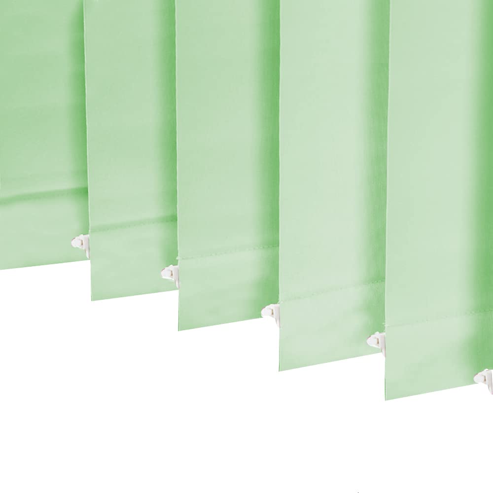 100% Blackout Vertical Window Shades, 3.5inch Slat Fabric Thermal Insulated Energy Saving UV Protection Decoration Vertical Window Blinds