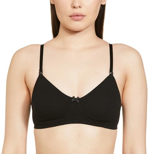 Image of Van Heusen Women's Everyday Cotton Bra|Medium Coverage|Non Padded|Non Wired|Seamless Moulded Cups|Anti Bacterial Tech| Keeps you Fresh|Sweat Absorbent|No Slip Soft Straps|Detachable Straps|Style 11001