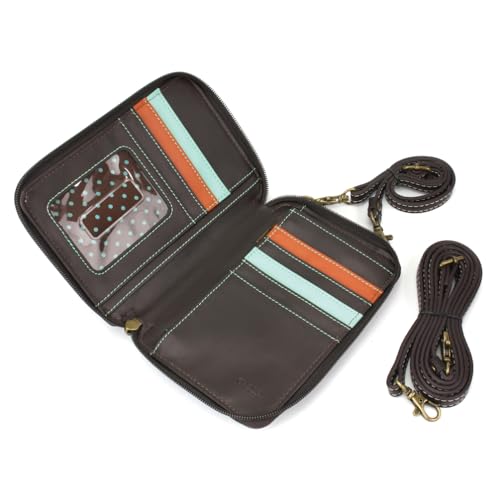 Image of CHALA Wallet Crossbody Cell Phone Purse - Women Faux Leather Multicolor Handbag with Adjustable Strap