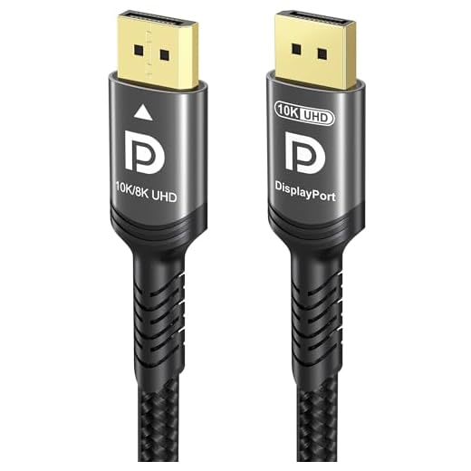 Ubluker 10K 8K 4K Cavo DisplayPort 40Gbps 2M, Certificato VESA DP a DP Cavo 1.4 1.2 Nylon Intrecciato UHBR HDCP DSC1.2 10K 8K 60Hz 4K 165Hz 144Hz 2K 240Hz Proiettore PC FreeSync G-Sync Monitor