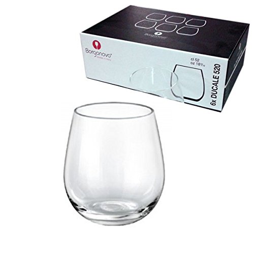 Pack de 6 vasos 52 cl Borgonovo Ducale para agua limonada cóctel vino restaurante bar