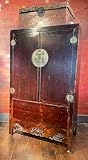 Armoire à linge de Shandong Patine d'origine Référence : LABE 306 18B Dimensions (L x P x H) : 110 x 52,5 x 180 cm