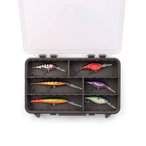 Image of Plano StowAway 3600 Stow Tackle Box with Corrosion-Preventive Rustricor, 4-Pack, Single Latch Design, Transparent DuraView Lid, Stackable Storage for Fishing Bait, Lures and Gear