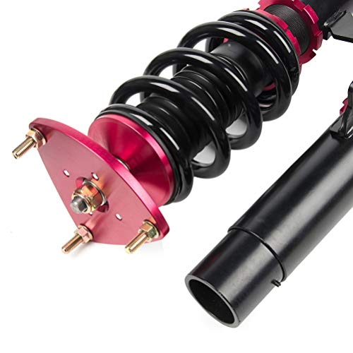 Zenithike 4 Pcs Height Strut Coilover Suspension Lowering Kit Fit For 2004-2013 For Mazda 3 #TOP3