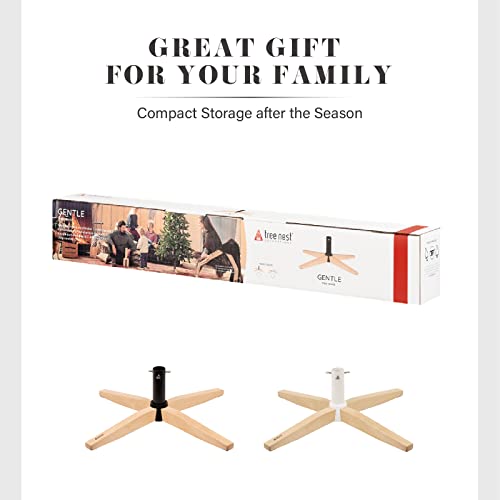 Tree Nest Christmas Tree Stand For Artificial Tree Christmas Base Holder For 6Ft 6.5Ft 7Ft 7.5Ft 8Ft Fake Tree Stable For Xmas Tree No Christmas Tree Collar Or Tree Skirt Needed (Gentle, White) #TOP6