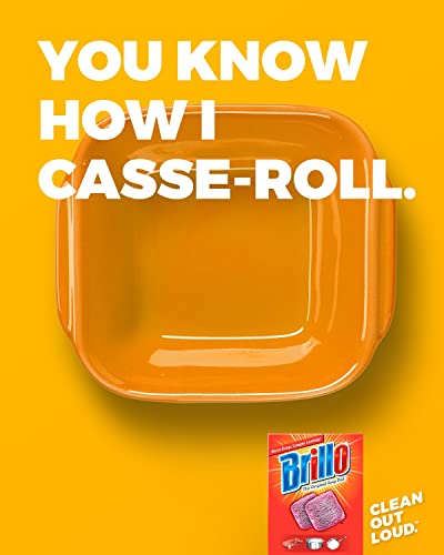 image for Brillo Steel Wool Soap Pads, Long Lasting, Original Scent Cleaning, 18