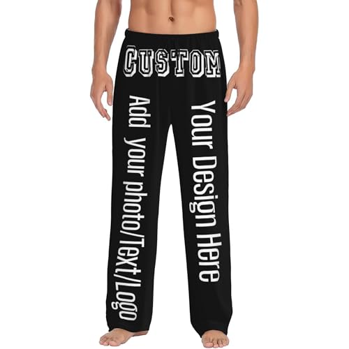 Men's Personalized Pajama Pants,Custom Pajama Pants For Men woman,Funny face Gifts for Adult Men household pants
