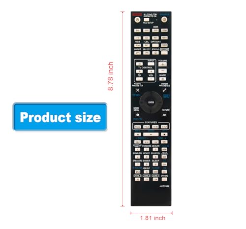 Télécommande AXD7666 compatible SC-61 SC-63 SC-1222-K cinéma maison - 4