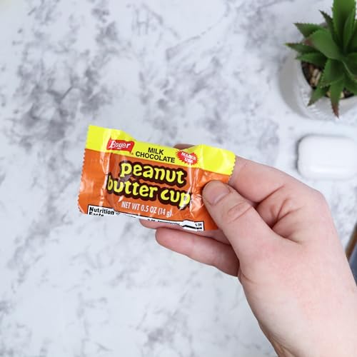 Sweetzo - Boyer Peanut Butter Cups, Milk Chocolate Candies with Creamy Center, Individually Wrapped Pieces, Each Cup is 0.5 Ounces (Pack of 10)