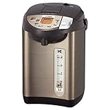 タイガー魔法瓶(TIGER) 電気ポット 蒸気レス 節電VE保温 7つの安心・安全構造 とく子さん 3.0L ブラウン PIW-A300T