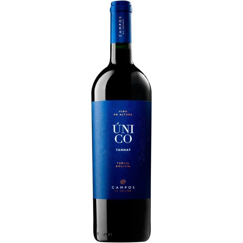 Campos de Solana Único Reserva Tannat, un vino tinto boliviano con crianza que ofrece estructura, intensidad y una expresión auténtica del Tannat en altura.| 1 botella