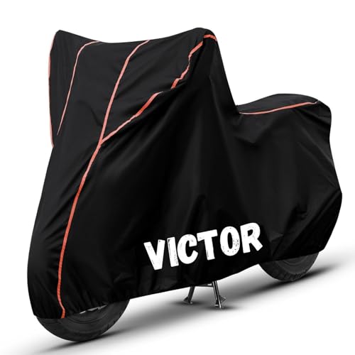 Image of Bike Cover for Victor 100% Waterproof, Dustproof & Scratch Resistant| Fully Bottom Elastic UV Resistant Heavy Duty Body Cover | All Weather Outdoor Use