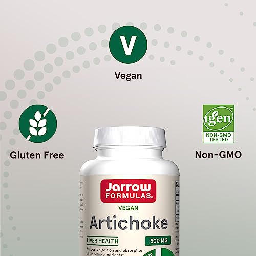 Jarrow Formulas Artichoke 500 mg, Dietary Supplement for Liver Health and Digestion Support, 180 Veggie Capsules, 180 Day Supply - Image 7