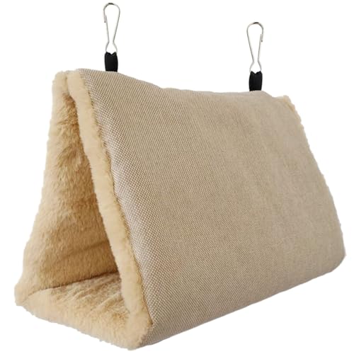 オウムテントベッドかわいい鳥かご止まり木スタンドスイングおもちゃぬいぐるみ鳥ハンモック暖かい巣ぶら下げペットケージ洞窟オウム寄り添うテントベッド