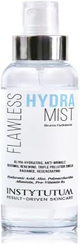 Instytutum Flawless Hydra Mist Toner with Hyaluronic Acid, Aloe Vera, Provitamin B5 & Allantoin Ultra-Hydrating Facial Spray for Intense Moisture & Dewy Glow 3.4 oz / 100 ml
