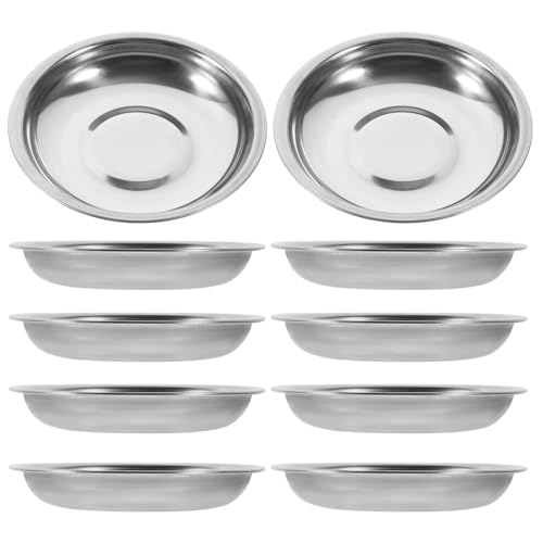 Assiettes de restaurant pour sauces en acier inoxydable haut de gamme