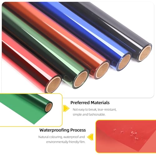 Mardatt Grün Cellophan Wrap Roll Transparentes Extra Wide Cellophan Roll Geschenk Wrap Cellophan für Geschenkkörbe Urlaub Dekoration Blumensträuße