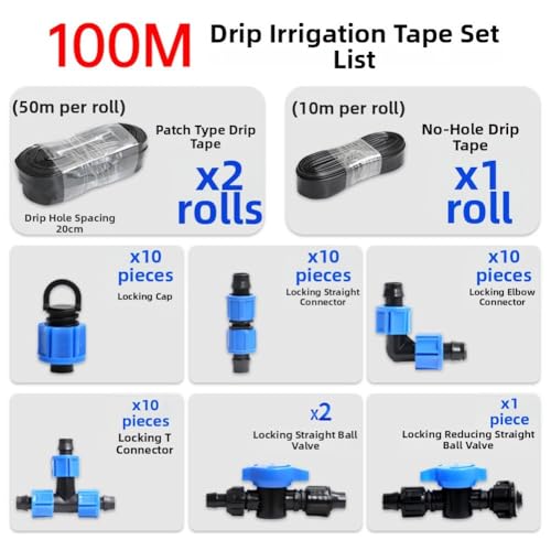 Kit d'irrigation goutte à goutte 16 mm avec vannes et connecteurs - 5