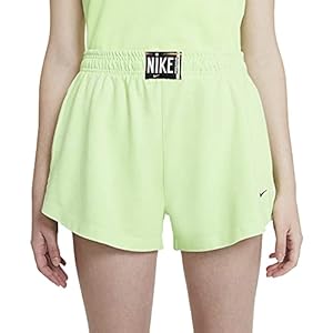 Nike Sportswear Women's Wash Shorts CZ9856-358 (Ghost Green/Black), Large