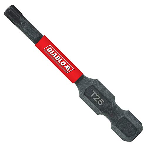 Embouts Torx T25 50mm Diablo DT252P15 lot de 15 pièces pour vissage rigide