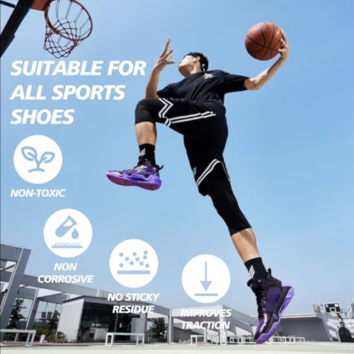 DINGSEN Sport Grip Spray, Antirutsch Spray für Schuhe für Basketballschuhe Griffspray für die Unterseite von Basketballschuhen zur Verbesserung der Sohlenhaftung(4oz)