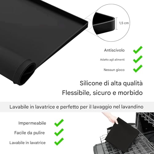 Cubre lavadora de silicona para evitar rayones y vibraciones en el hogar 6