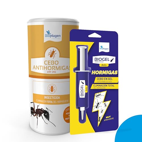 Pack Cebo antihormigas + Biogel antihormigas | Insecticida microgranulado para el control de hormigas + Cebo insecticida en gel para uso contra hormigas | Bioplagen