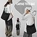 DAINAOTM Canvas Tote Bag Casual Hobo Crossbody Shoulder Bag for Women and Men Large Purse Messenger Bag Travel Work