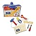 Kidoozie Little Builder Tool Belt - Includes Belt with Pockets, Pretend Hammer, Pliers, Wrench, Screwdriver with 2 Bits, and Level - Ages 2 and Up