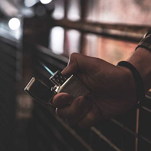 Zippo Butane Torch Lighter Insert, Insert For Cigars Cigarettes Candles With Adjustable Flame Lighter Case, Butane Refillable For Tobacco Pipe & Cigars, Use Butane Fuel Silver #TOP4