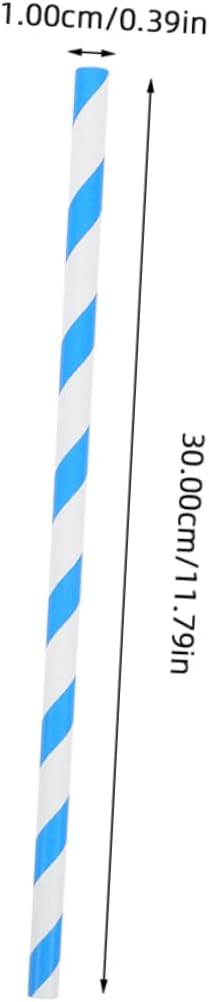 100pcs Cotton Candy Sticks Paper Straws for Commercial Machines Blue Candy Holder for Weddings Birthdays Parties