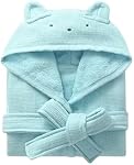 Filles Enfants Terry Peignoir Capuche Robe de serviette douce 100% Coton Pajama Loungewear Enfants Serviette de plage à capuche 2-12 ans