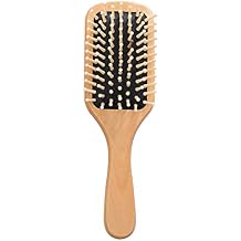 Hair Comb Portable Wooden Air Bag Massage Comb Anti-Static SPA Head Massager Hair Brush Black