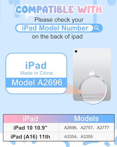 Kokaade for iPad 10th Generation/A16 Case - Soft Silicone with Shoulder Strap & Rotating Stand Cute Cartoon Dinosaur for Boys Girls Teens for iPad 11th Generation 11 Inch 2025