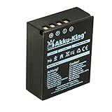 Akku-King Akku kompatibel mit Olympus BLH1, BLH-1 - Li-Ion 2250mAh - VOLLDEKODIERT mit Restlaufanzeige - für Olympus OM-D, EM-1 Mark 2, EM-1 Mark II, E-M1X