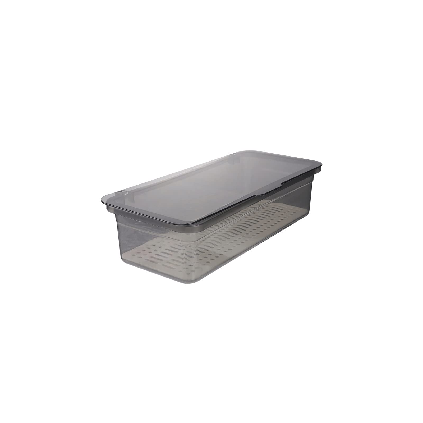 JINGYAN Storage Boxes 1pc Desktop Makeup Brushes Storage Holder Cosmetics Organizer Box(Grau)