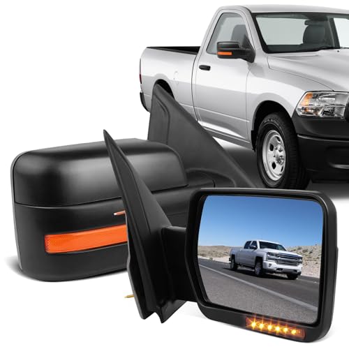 ECCPP Power Heated Turn Signal Puddle Lamps Passenger Side Mirror Replacement Fit For 2007 08 09 10 11 12 13 14 For Ford For F-150 Pickup