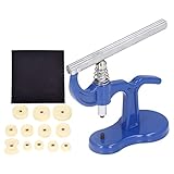 yiMANtrading Herramienta de prensado para relojes mecánicos y de cuarzo, tapador de la parte trasera del reloj con resorte metálico y carga, con base de ABS, herramienta de sustitución y repara