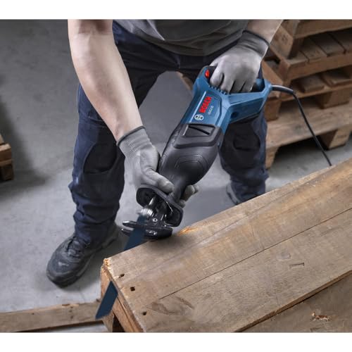 BOSCH GSA12-30 Corded Reciprocating Saw - 12 Amp Power, 1-3/16 In Stroke Length, Variable Speed Control, Tool-Free Blade Change, Lightweight Design for Easy Maneuverability (Bare Tool) thumbnail 5