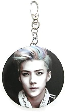 Sehun EXO Kpop Portable Mirror Accessories Keychain