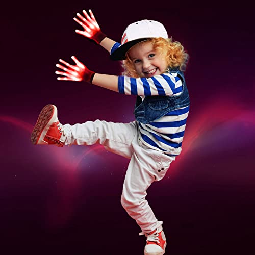 LED Gloves,LED Light Up Gloves for Kids Teens and Adults,Toy Gifts for 5-12 Year Old Boy Girl Teenage, Stocking Stuffers for Men Women,12 Colors,in Halloween Chrismas Birthday Party(1Pair/S)3