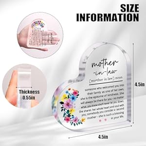 Mother-in-Law Gifts for Mom Birthday Christmas Gifts for Best Mother in Law Ever Mother's Day Gifts from Daughter in law Son in law Definition Decorative Signs & Plaques Mother in Law Gifts for Mom Birthday Christmas Gifts for Best Mother in Law Ever Mothers Day Gifts from Daughter in law Son in law Definition Decorative Signs Plaques