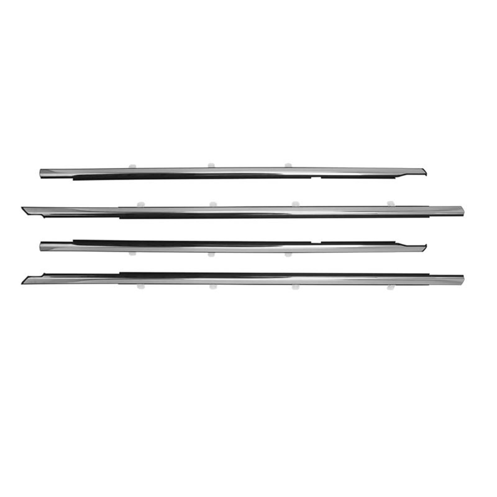 for Accord 2008-2012 Car Window Door Belt Weatherstrip Seal Trims Chrome Outside Deflector Rain Deflector Sealing Strip