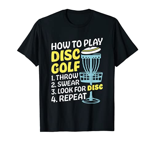 Cómo jugar Disco Golf Funny Disc Golf Frisbee Player Camiseta