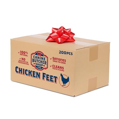 Canine Butcher Shop Chicken Feet Dog Treats, Raised & Made