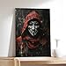WJWART Póster en lienzo de V for Vendetta Anonymous para decoración de dormitorio Imagen de WJWART Póster en lienzo de V for Vendetta Anonymous para decoración de dormitorio