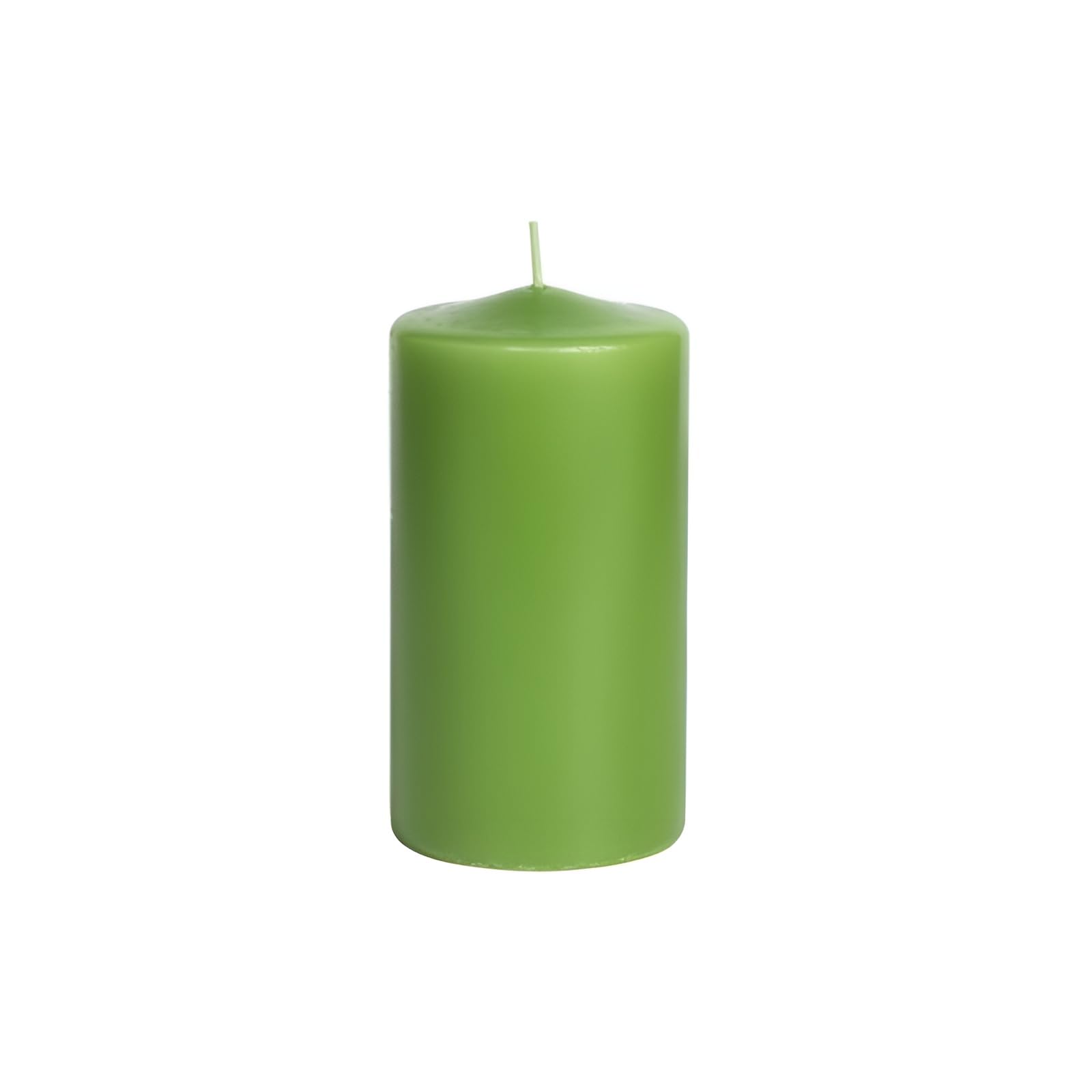 Bougies pistache 5x10 cm pour illuminer vos tables de fête et soirées