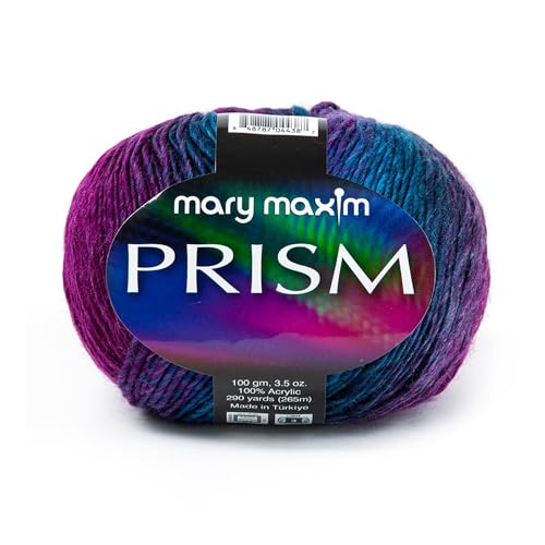 Image of Mary Maxim Prism Yarn, Acrylic Multicolor DK Yarn, 290 Yards, Wild Berries | Ombre Yarn, 3 Weight, Machine Wash, For Knitting and Crochet, Create Baby Items, Blankets, Afghans, Clothing Variegated Yarn